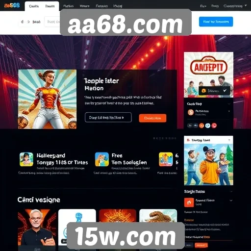 Análise da interface do usuário do site aa68.com