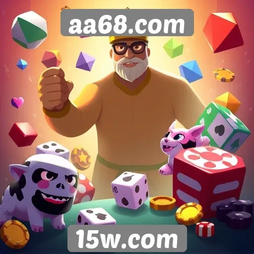Variedade de jogos disponíveis no aa68.com